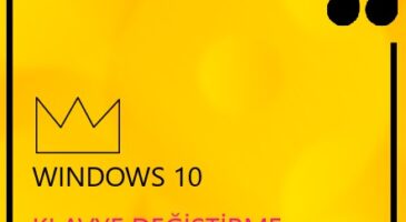 Windows 10 Klavye Değiştirme